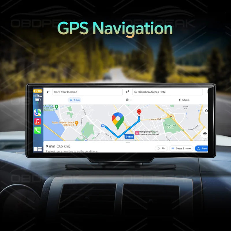 K2 4K Dash Cam with 10.26" Touchscreen, Carplay, Android Auto, GPS & Rearview Camera