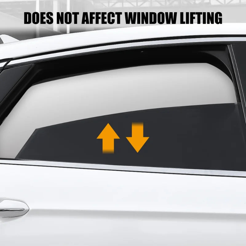 Car Side Window Sunshade, Magnetic Blackout Heat Insulation Curtain, UV Sun Protection 50×80CM