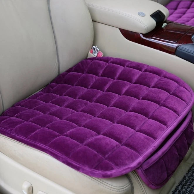 Universal Winter Warm Car Seat Cover, Plush Anti-Slip Breathable Cushion Pad for All Seasons