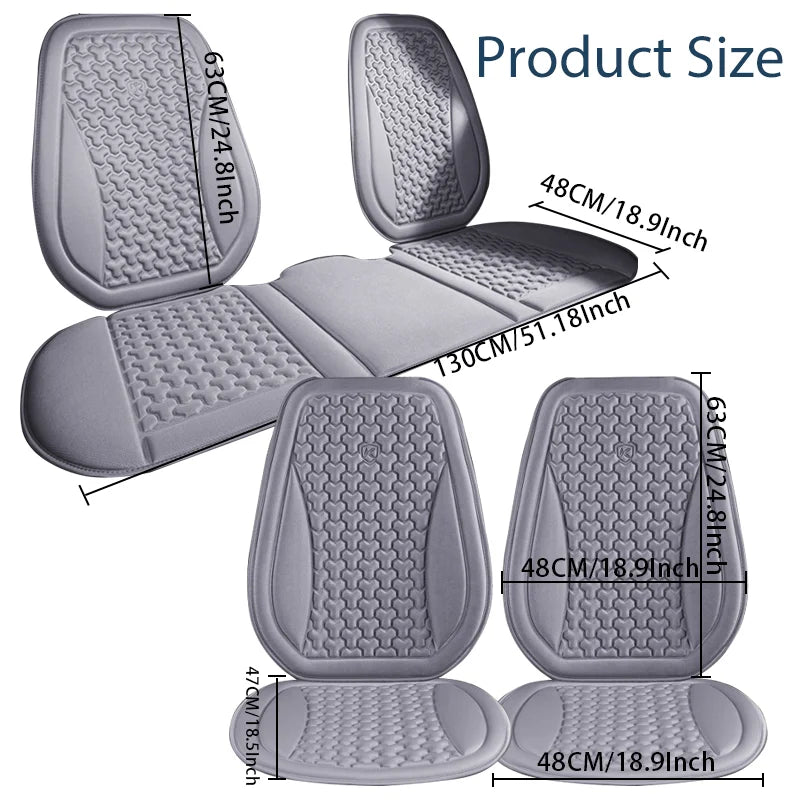 Karcle 3D Breathable Universal Car Seat Covers, Sweatproof, Heat-Dissipating, All-Season Cushion Set