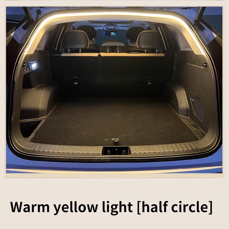 Car Trunk LED Ambient Light Strip, Auto-Sensing, High Brightness, No-Wiring Tailgate Light