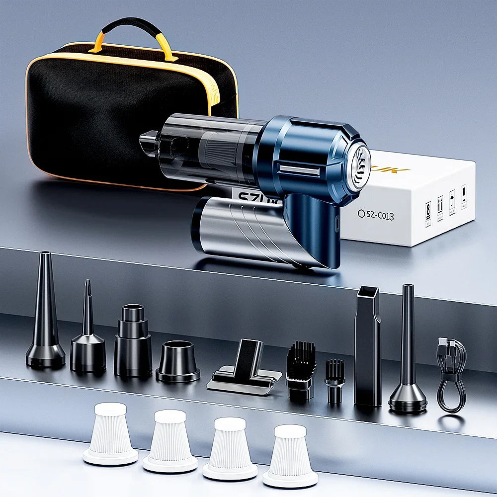 Portable Wireless Car Vacuum Cleaner 100W, Mini Handheld Strong Suction with HEPA Filter