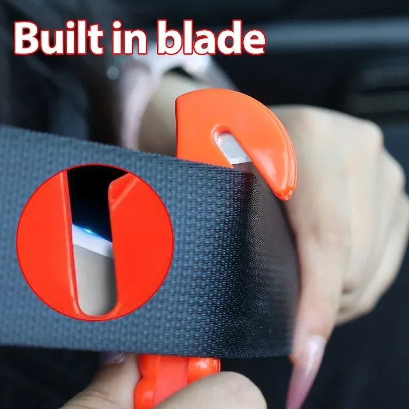 1/2PCS Car Emergency Escape Hammer, 2-in-1 Window Breaker & Seat Belt Cutter Safety Tool
