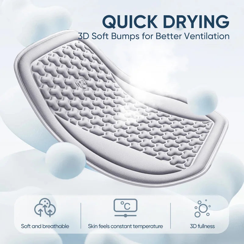 Karcle 3D Breathable Universal Car Seat Covers, Sweatproof, Heat-Dissipating, All-Season Cushion Set