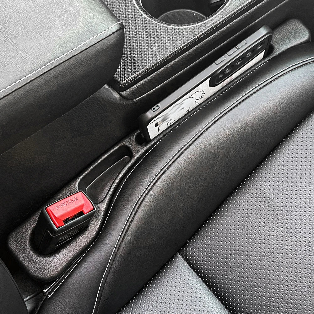 2Pcs Universal Car Seat Gap Filler PU Anti-Leak Stopper Strip, Gap Storage Organiser Accessories