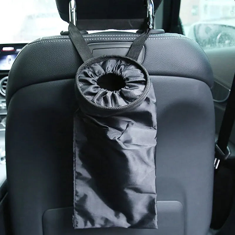 Car Seat Back Trash Holder, Oxford Cloth Hanging Litter Bin, Portable Rubbish Bag, Storage