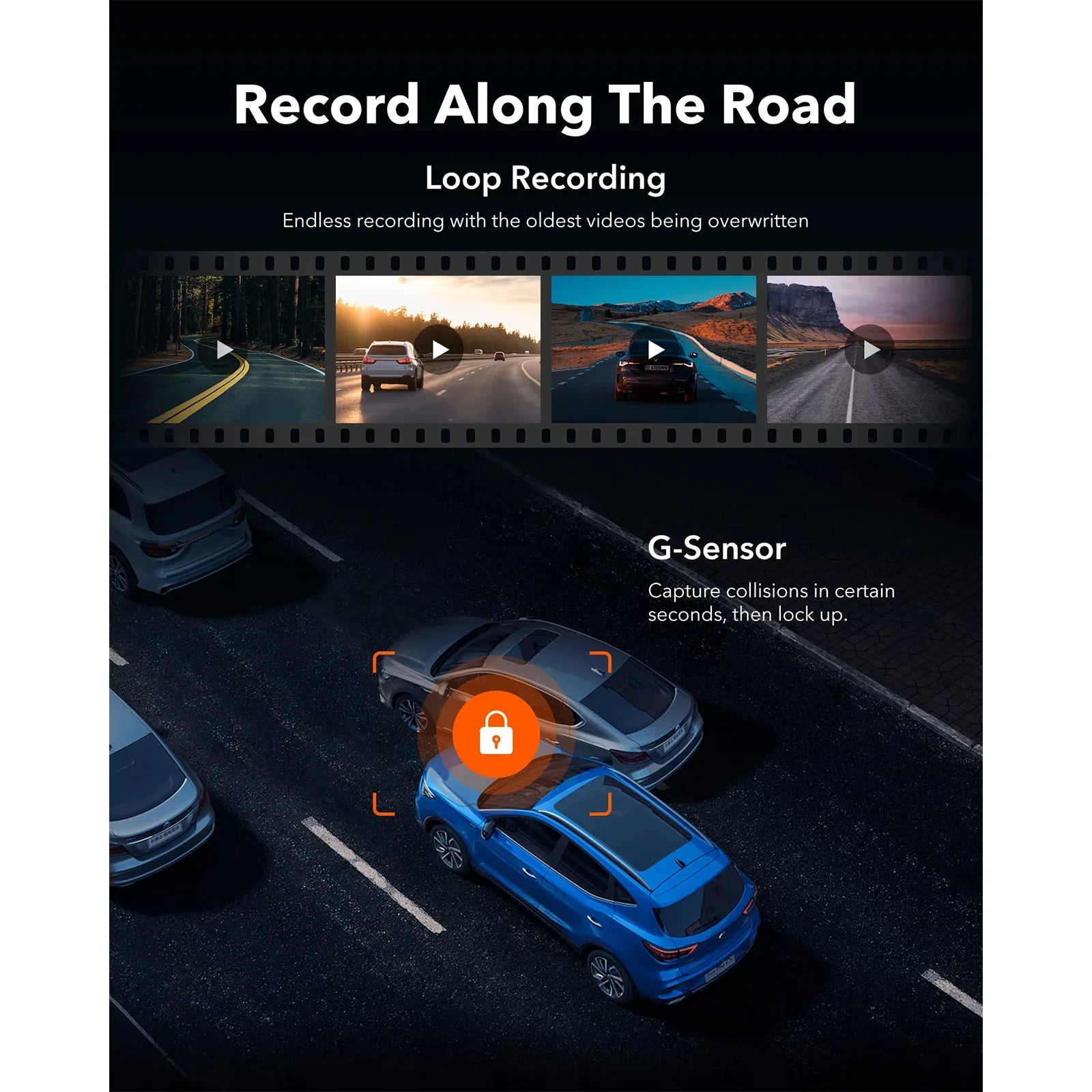 WOLFBOX G930 10 Inch 4K Wifi Dash Camera DVR Mirror Car Cam With GPS Parking Monitor Night Vision