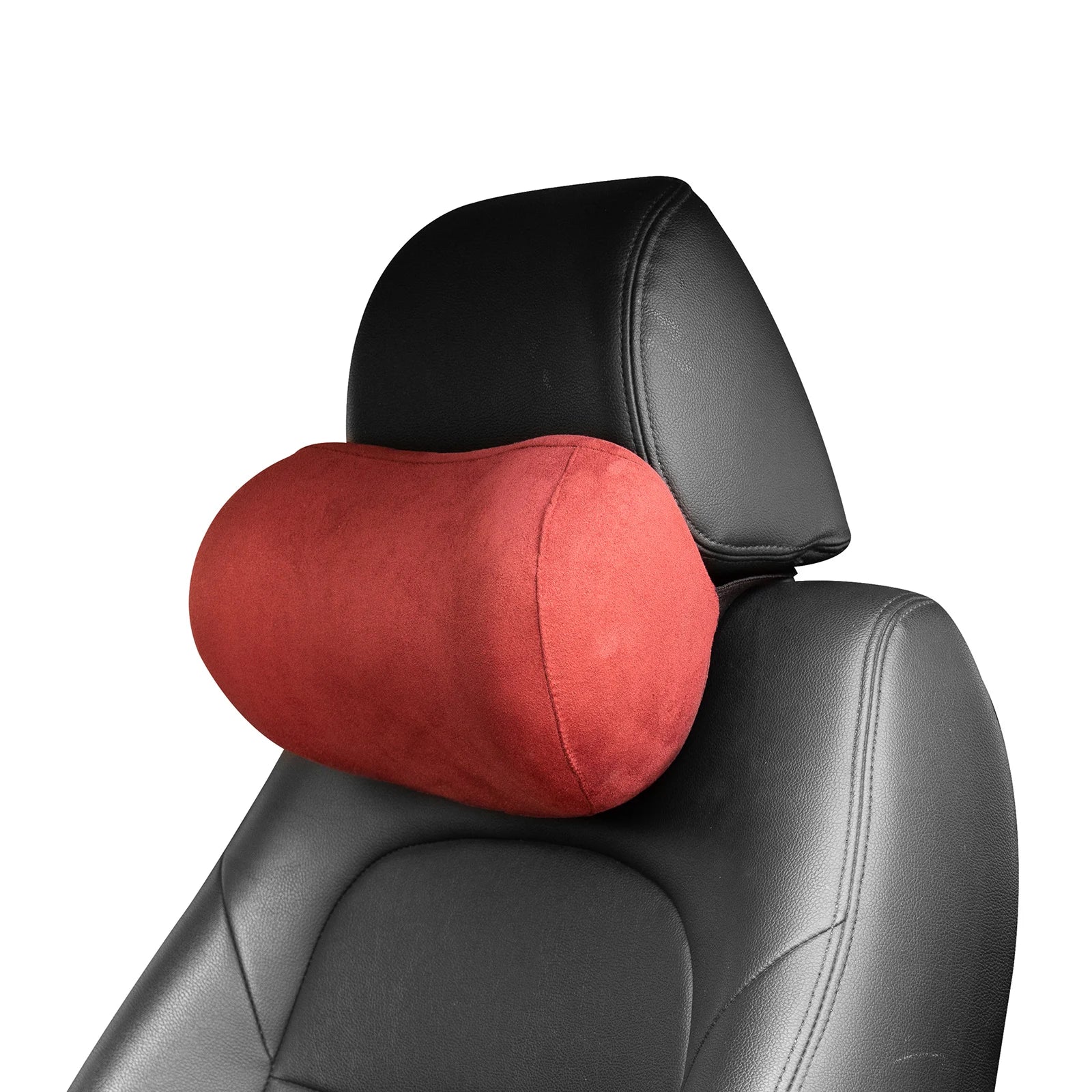 ForBell Suede Memory Foam Car Headrest & Neck Pillow, Ergonomic Support for Driver & Passenger