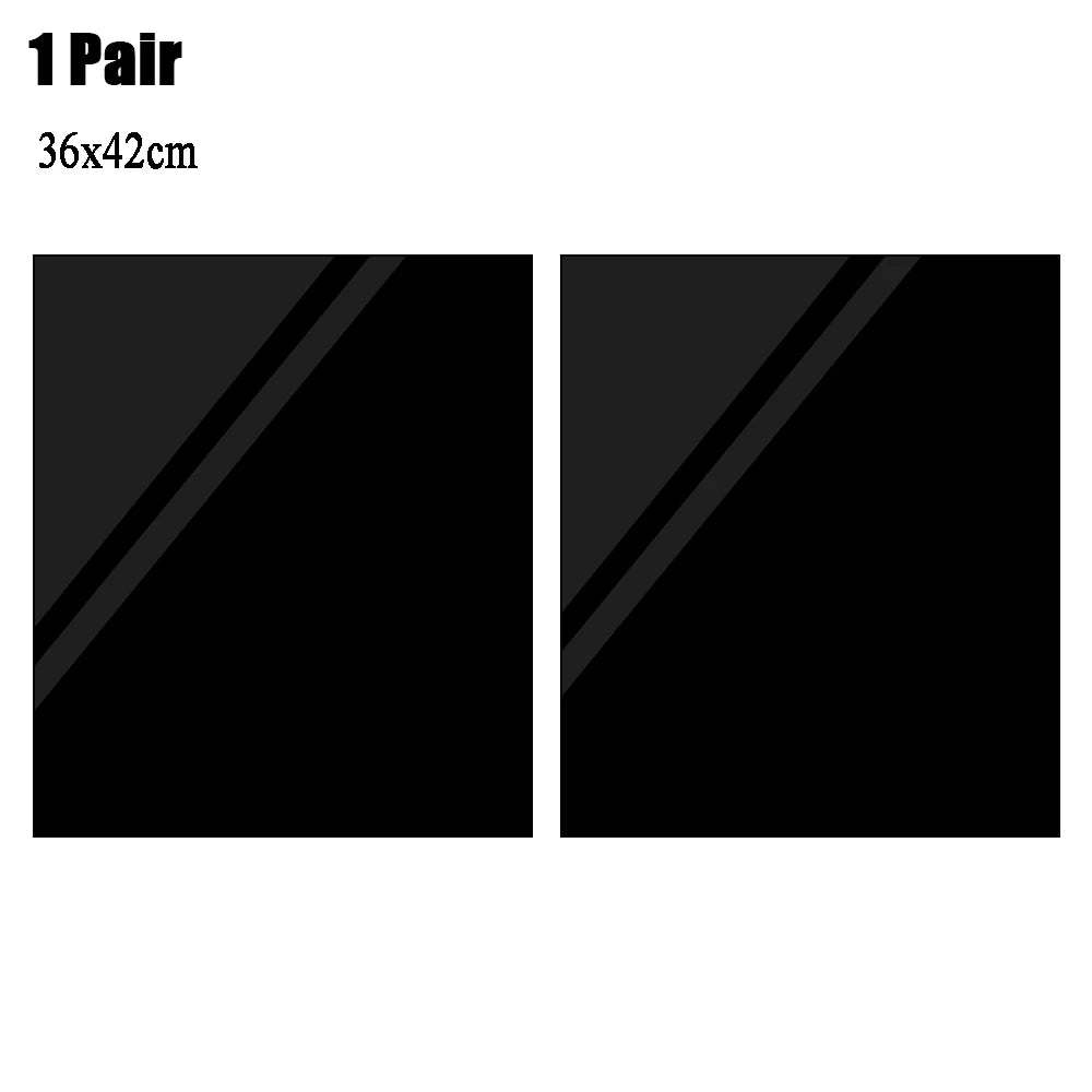 2PCS Universal Car Window Sunshades, Electrostatic UV Protector Solar Film Shade for Side Windows