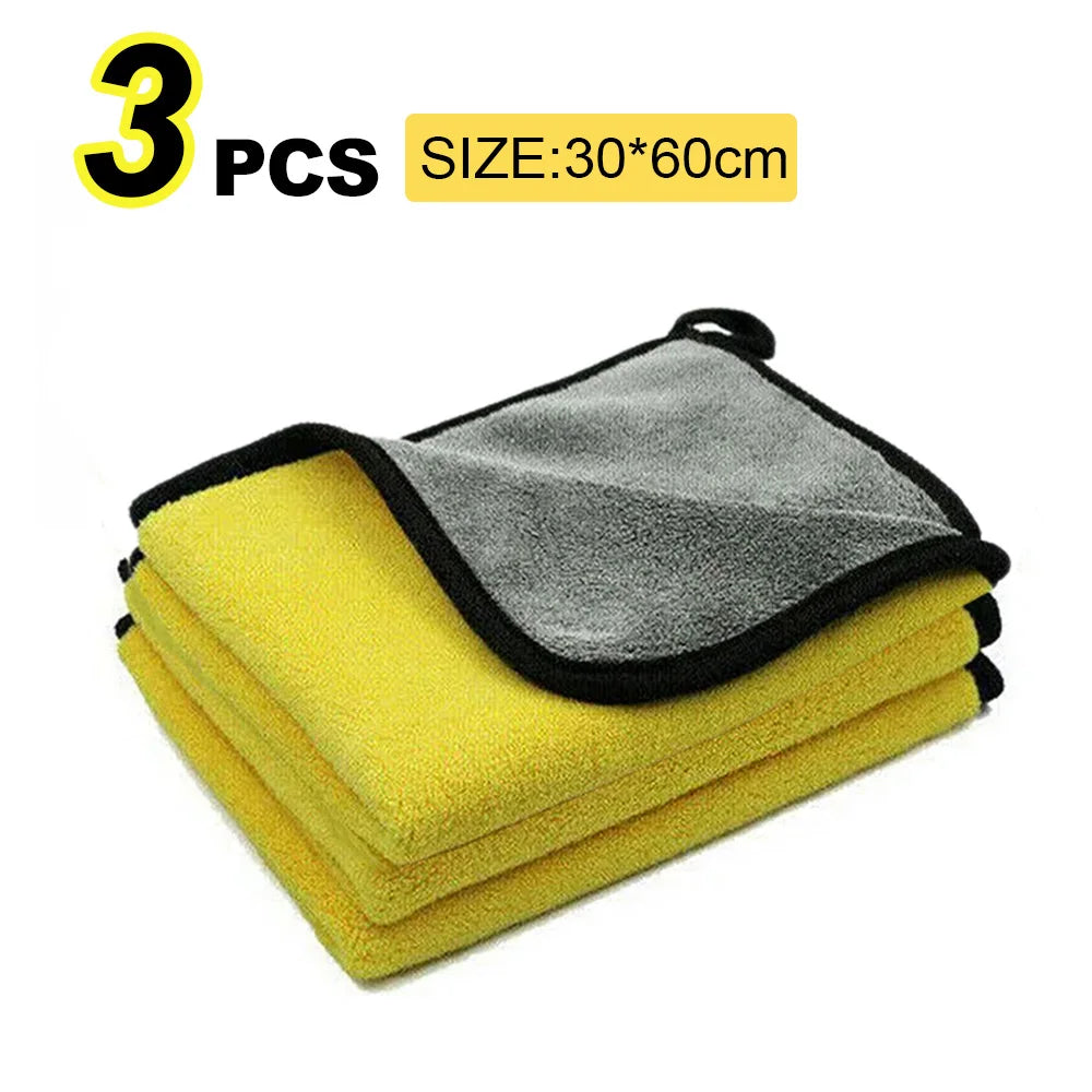Car Wash Microfibre Towel 30x30cm/30x60cm Strong Absorbent Car Cleaning and Drying Cloth by NOENNAME_NULL