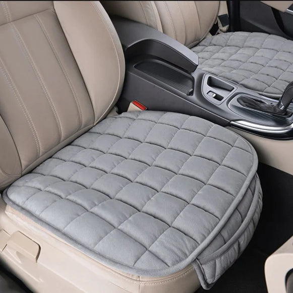 Universal Winter Warm Car Seat Cover, Plush Anti-Slip Breathable Cushion Pad for All Seasons