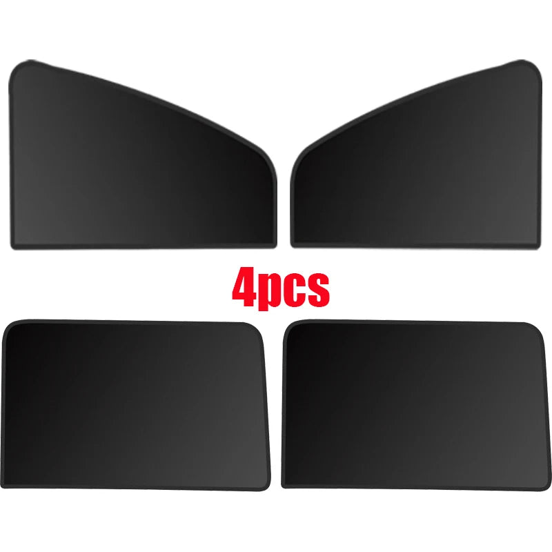Car Side Window Sunshade, Magnetic Blackout Heat Insulation Curtain, UV Sun Protection 50×80CM