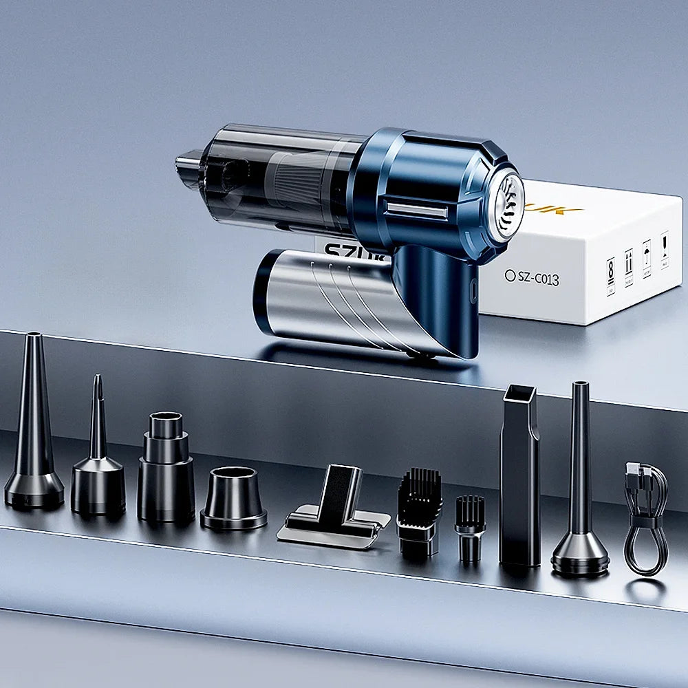 Portable Wireless Car Vacuum Cleaner 100W, Mini Handheld Strong Suction with HEPA Filter