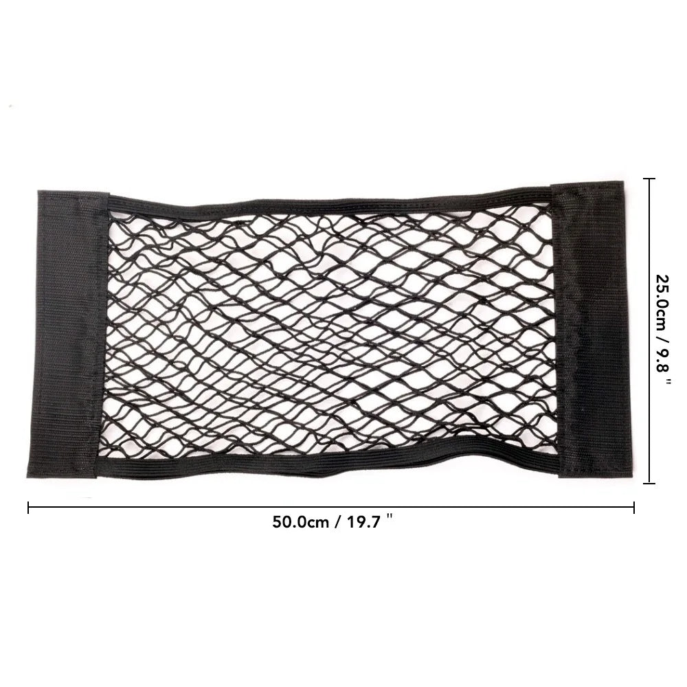 Universal Car Rear Trunk Mesh Storage Net Elastic Seat Back Bag Pocket Organizer 5 Sizes