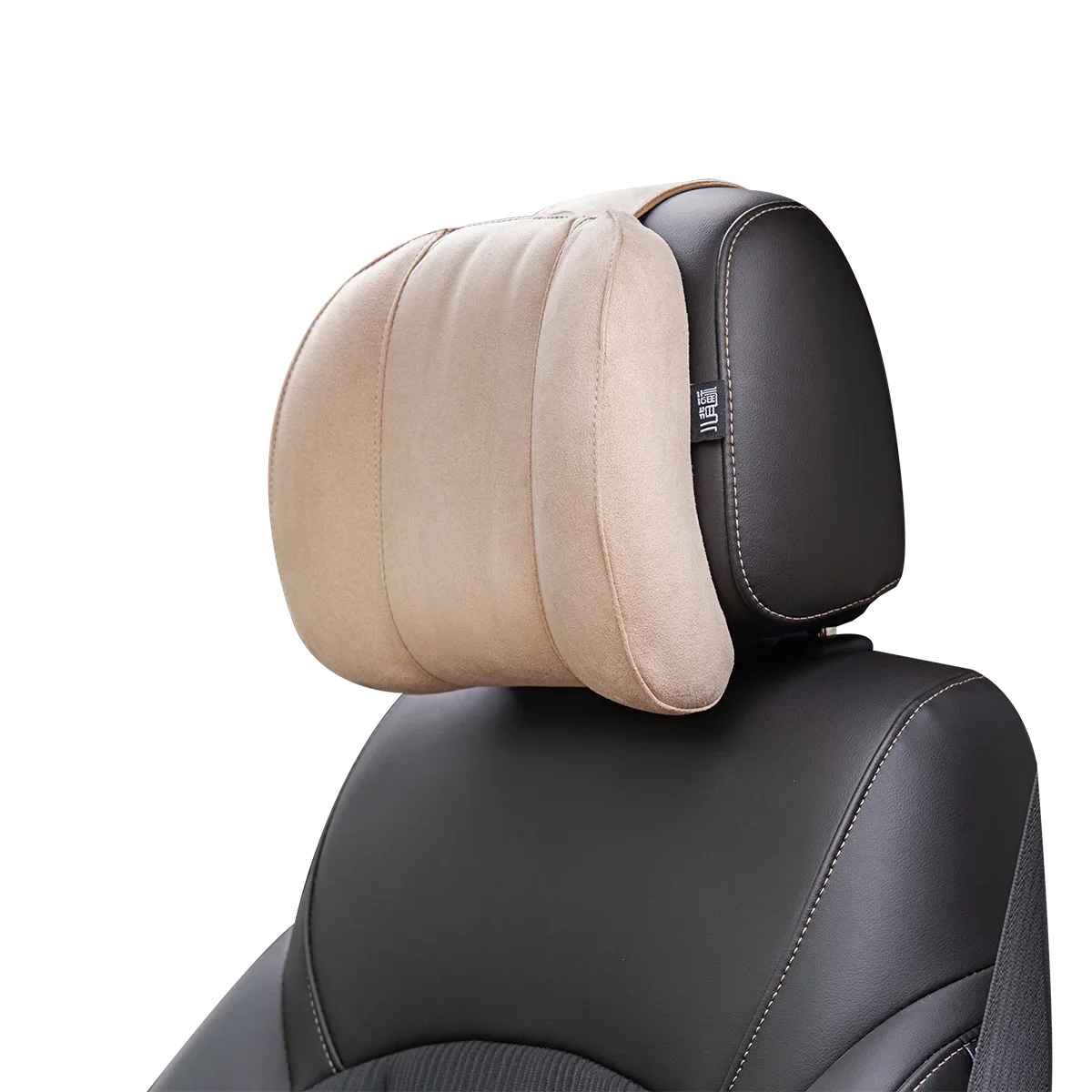 ForBell Suede Memory Foam Car Headrest & Neck Pillow, Ergonomic Support for Driver & Passenger
