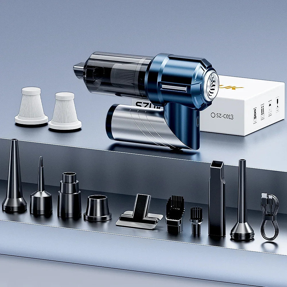 Portable Wireless Car Vacuum Cleaner 100W, Mini Handheld Strong Suction with HEPA Filter