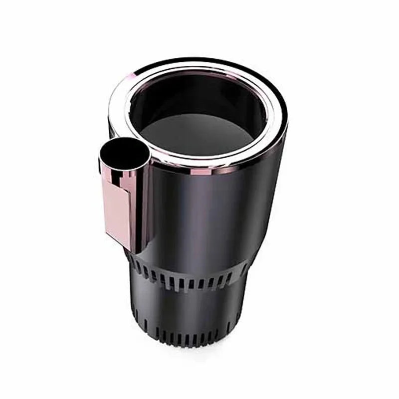 2-in-1 Smart Car Cup Holder, Mini Hot & Cold Drink Warmer Cooler for Car & Office Use
