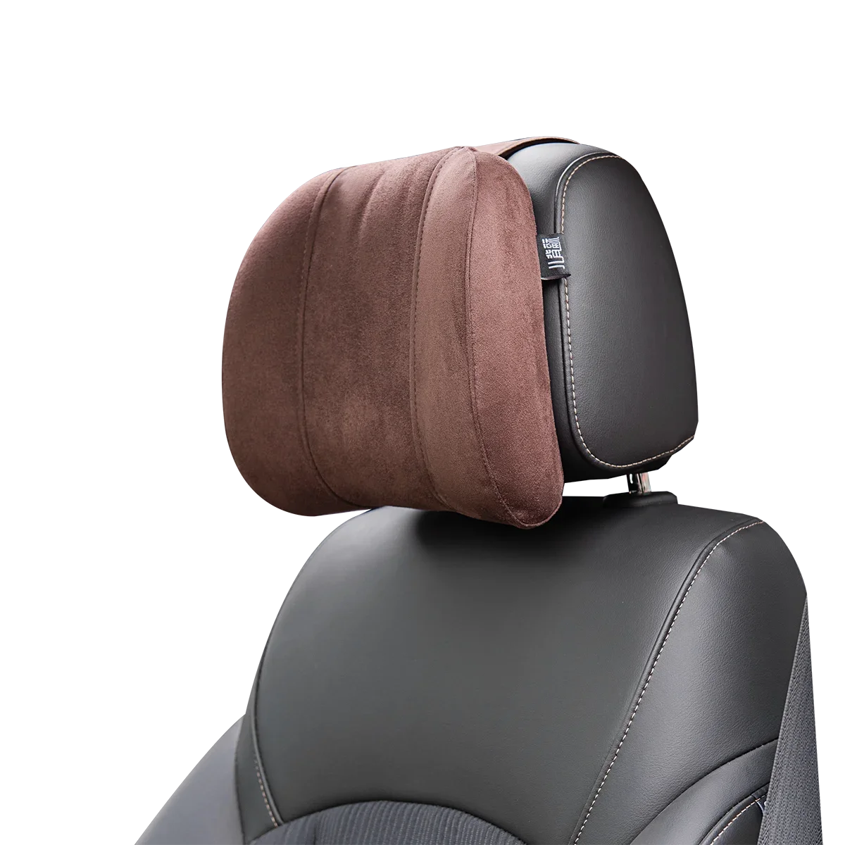 ForBell Suede Memory Foam Car Headrest & Neck Pillow, Ergonomic Support for Driver & Passenger