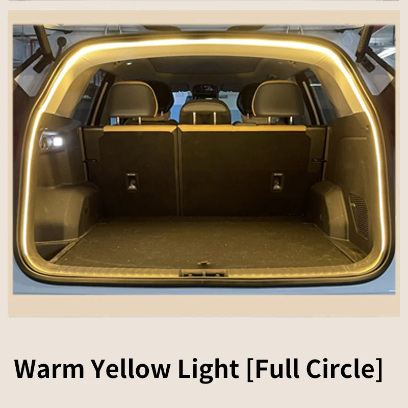 Car Trunk LED Ambient Light Strip, Auto-Sensing, High Brightness, No-Wiring Tailgate Light