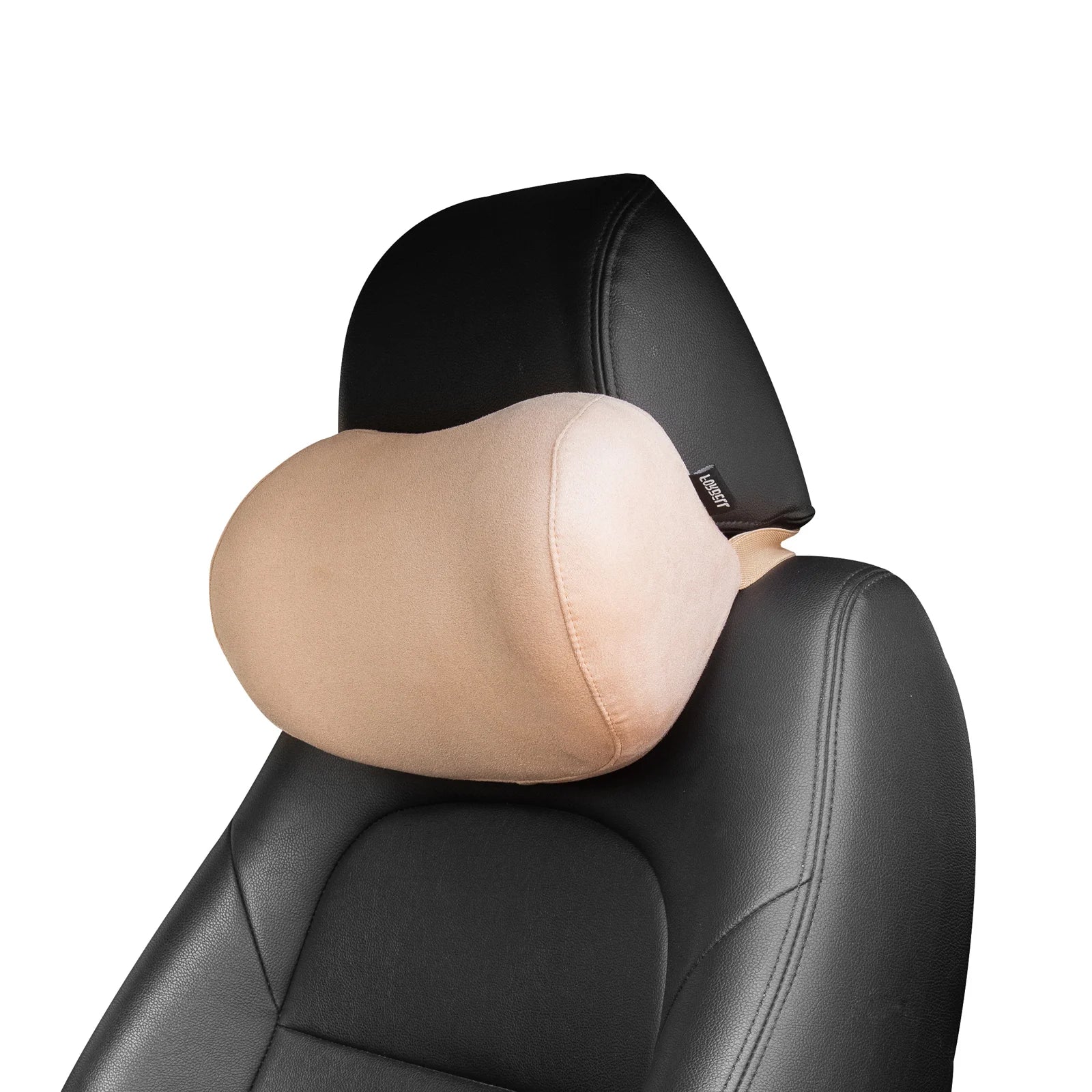 ForBell Suede Memory Foam Car Headrest & Neck Pillow, Ergonomic Support for Driver & Passenger