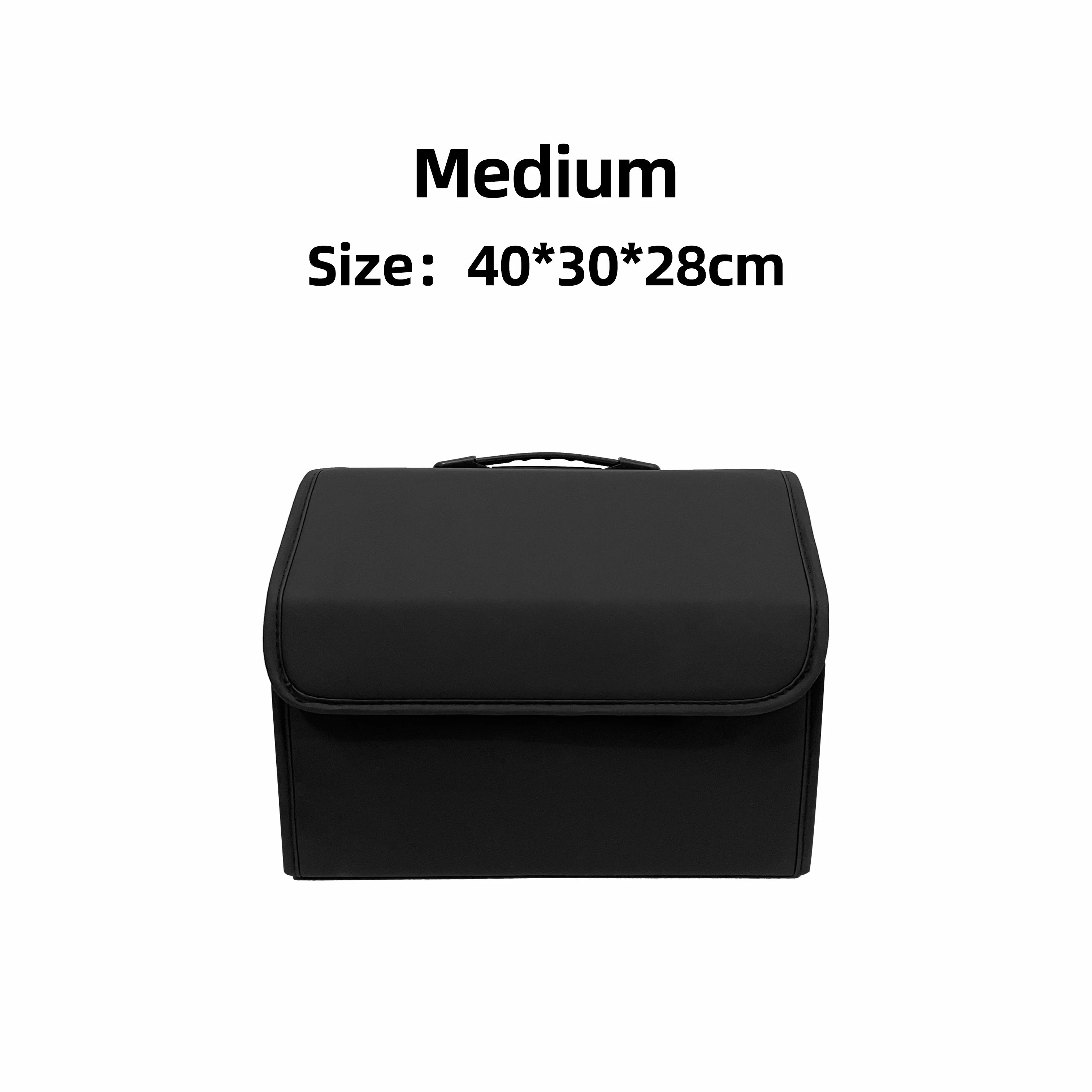 Storage Box PU Leather Multipurpose Collapsible Car Trunk Storage Organiser Auto Accessories