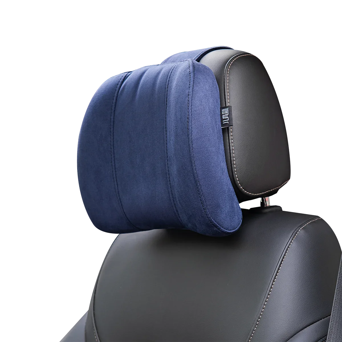 ForBell Suede Memory Foam Car Headrest & Neck Pillow, Ergonomic Support for Driver & Passenger