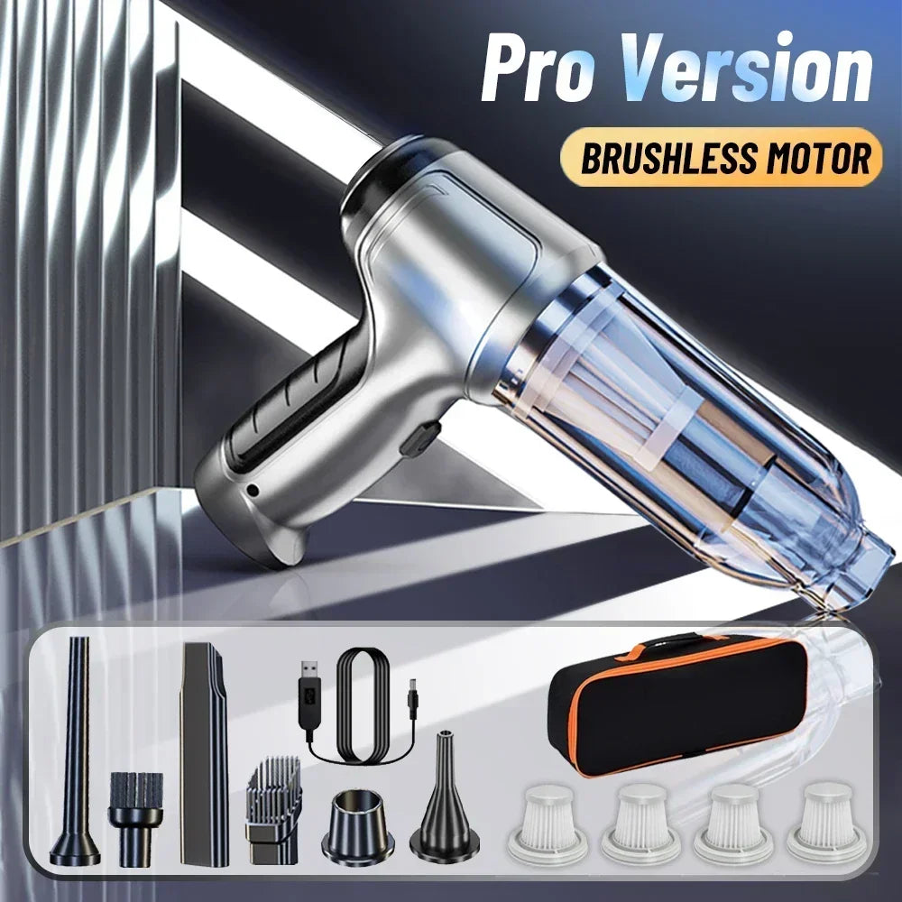 Wireless Car Vacuum Cleaner 95000PA, Powerful Handheld Suction for Home & Auto Use, Strong Suction