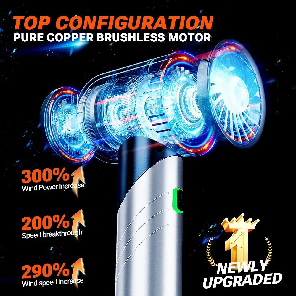 Portable Wireless Car Vacuum Cleaner 100W, Mini Handheld Strong Suction with HEPA Filter