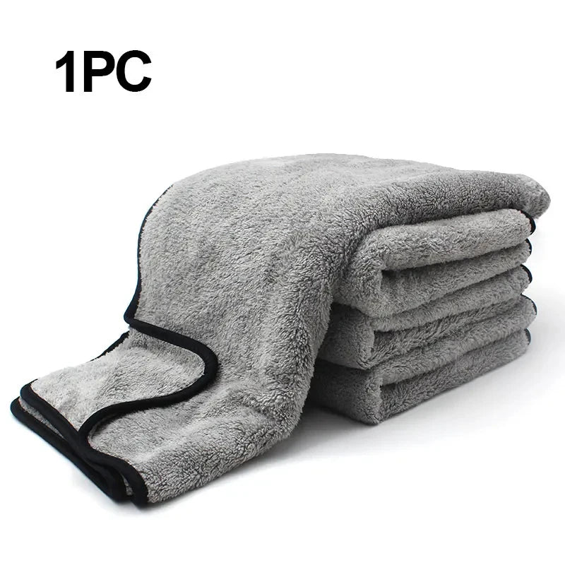 Microfibre Car Wash Towel Super Absorbent Cleaning Cloth Strong Water Absorption Auto Drying Accessory