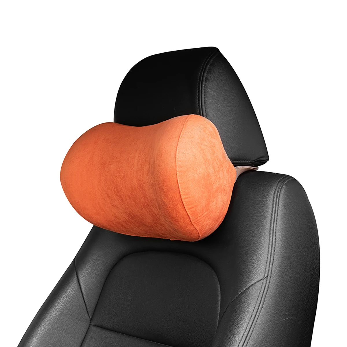 ForBell Suede Memory Foam Car Headrest & Neck Pillow, Ergonomic Support for Driver & Passenger