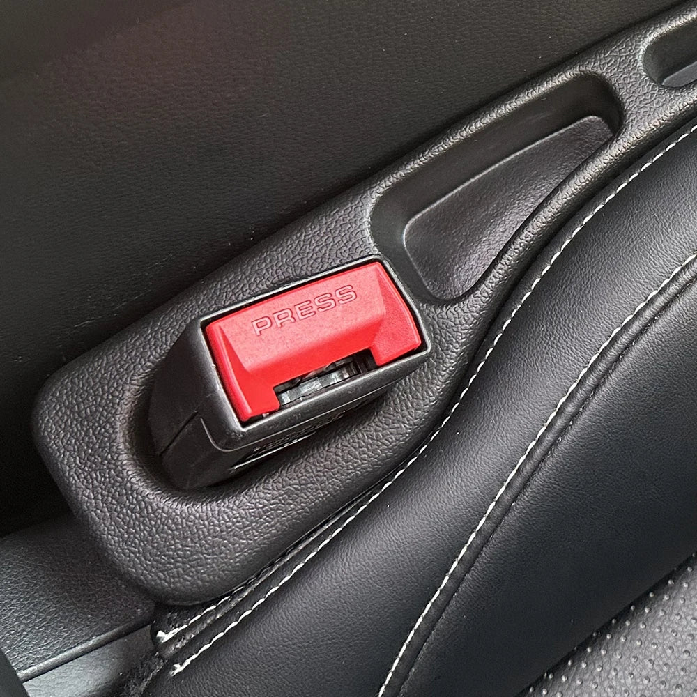 2Pcs Universal Car Seat Gap Filler PU Anti-Leak Stopper Strip, Gap Storage Organiser Accessories