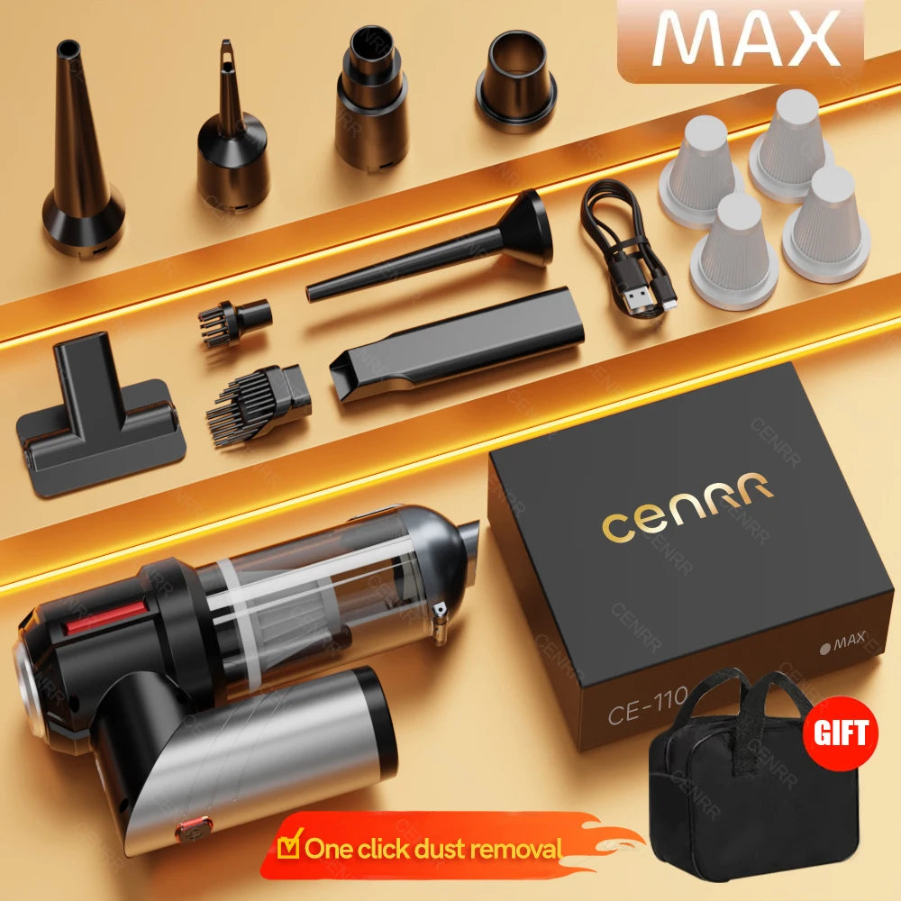 Mini Cordless Car Vacuum Cleaner, Powerful Handheld Blower for Home & Auto Cleaning, Cordless