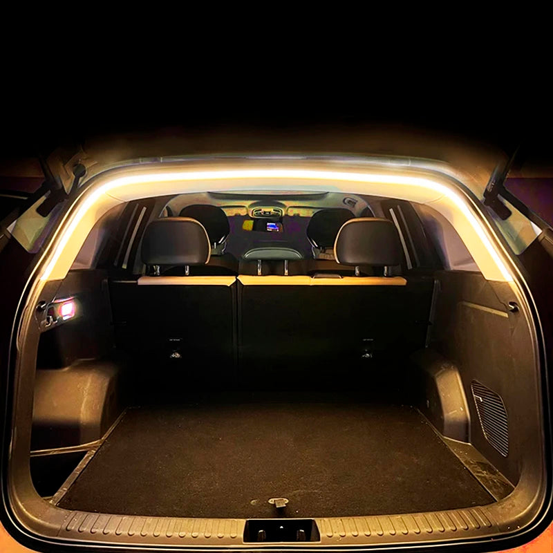 Car Trunk LED Ambient Light Strip,  Auto-Sensing, High Brightness, No-Wiring Tailgate Light