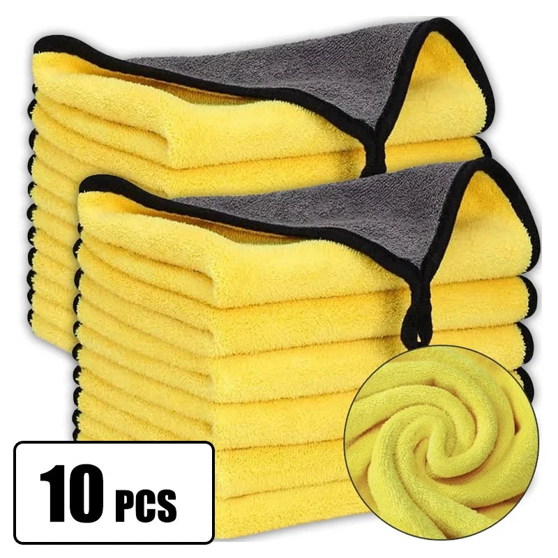 Car Wash Microfibre Towel 30x30cm/30x60cm Strong Absorbent Car Cleaning and Drying Cloth by NOENNAME_NULL