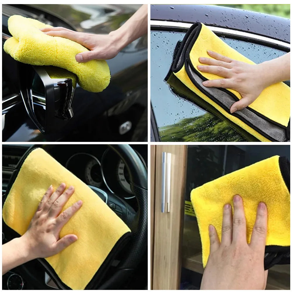 Car Wash Microfibre Towel 30x30cm/30x60cm Strong Absorbent Car Cleaning and Drying Cloth by NOENNAME_NULL