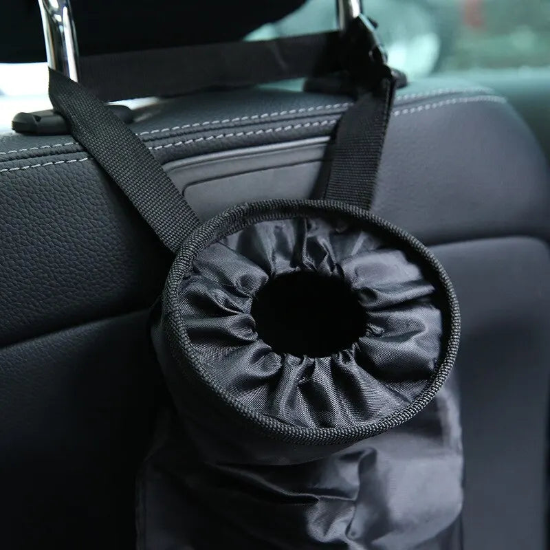 Car Seat Back Trash Holder, Oxford Cloth Hanging Litter Bin, Portable Rubbish Bag, Storage