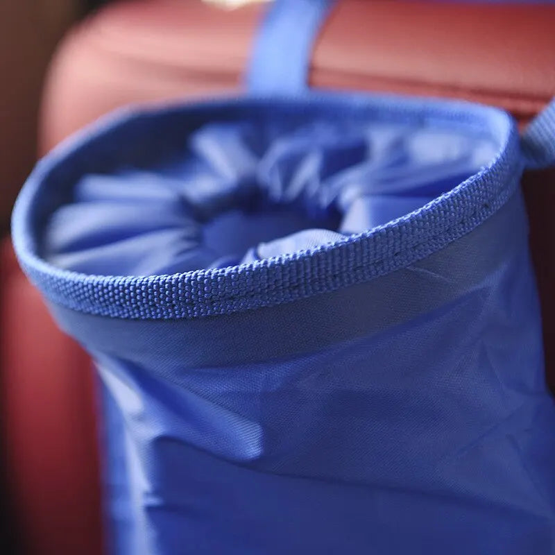 Car Seat Back Trash Holder, Oxford Cloth Hanging Litter Bin, Portable Rubbish Bag, Storage