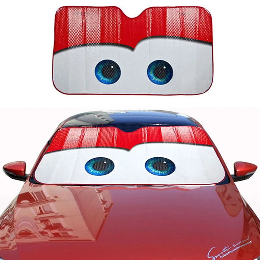 Car Solar Protection Windshield Sunshade, Aluminium Foil Sun Visor, 5 Colours, 130×70cm