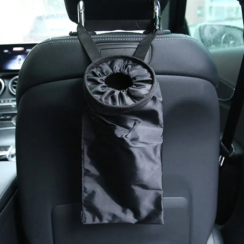 Car Seat Back Trash Holder, Oxford Cloth Hanging Litter Bin, Portable Rubbish Bag, Storage