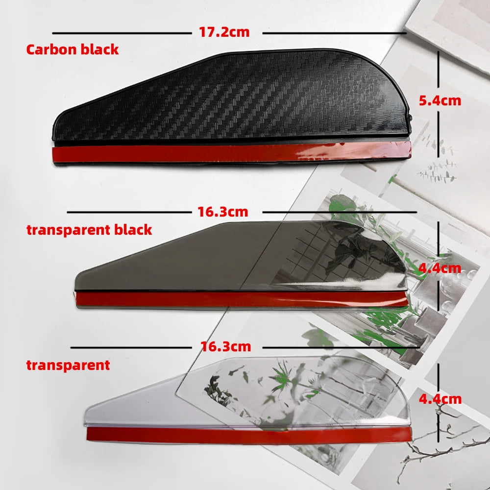 2PCS Carbon Fiber Rearview Mirror Rain Eyebrows, Waterproof Visor Shades for Clear Driving Vision