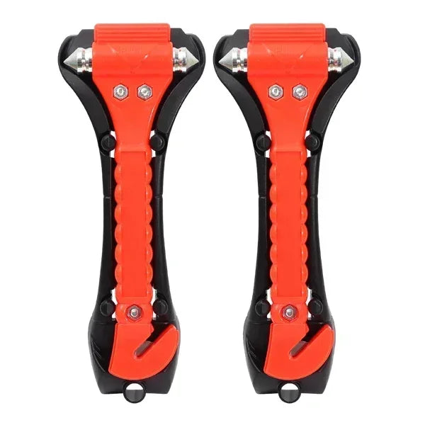 1/2PCS Car Emergency Escape Hammer, 2-in-1 Window Breaker & Seat Belt Cutter Safety Tool
