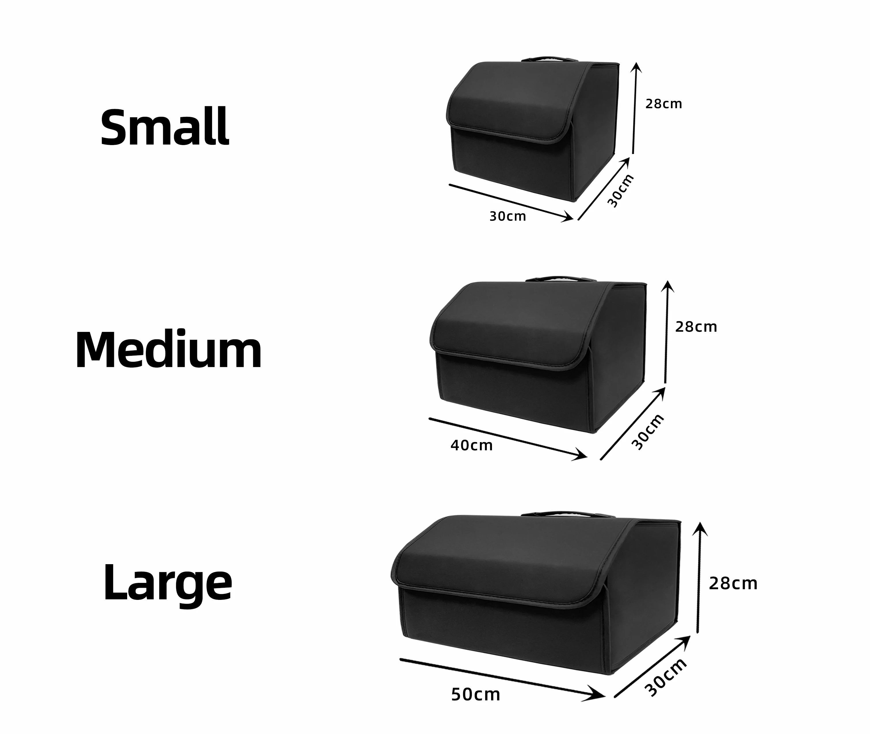 Storage Box PU Leather Multipurpose Collapsible Car Trunk Storage Organiser Auto Accessories