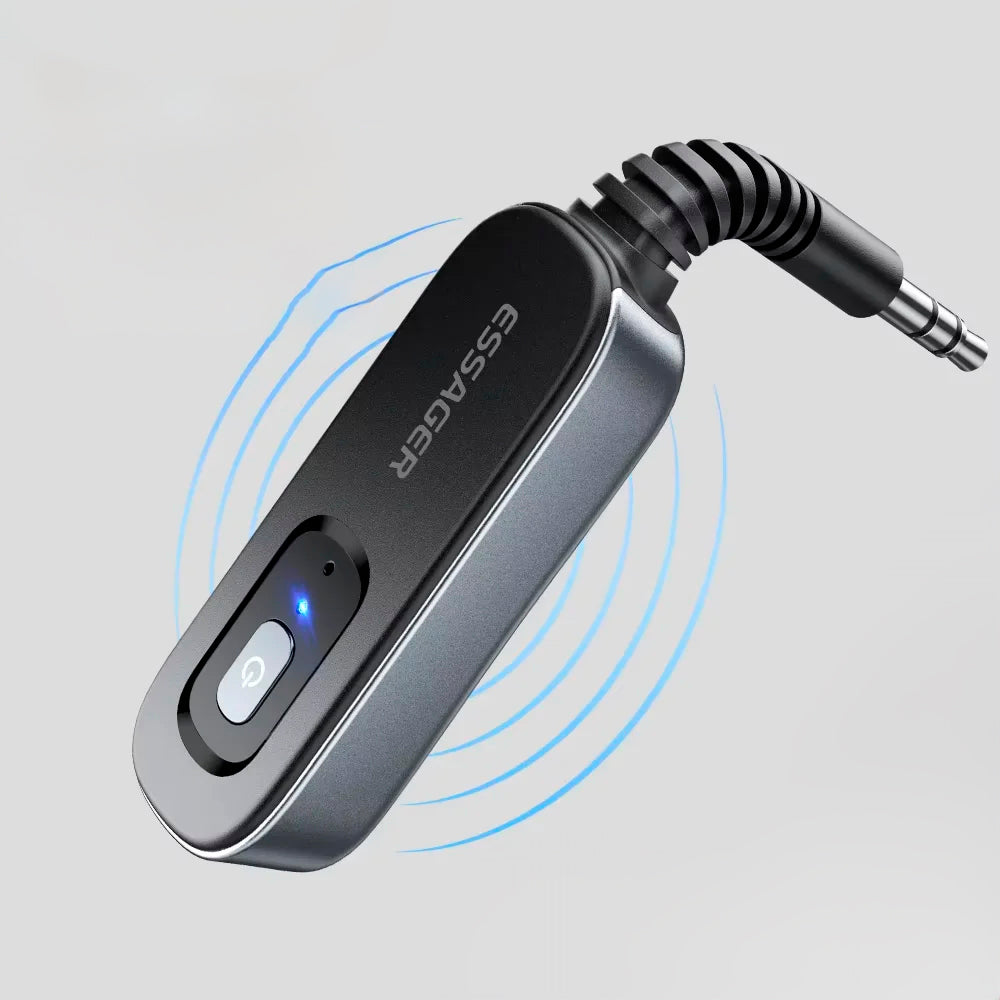 Essager Bluetooth 5.1 Audio Receiver & Transmitter, 3.5mm AUX, Mic, Wireless Adapter for Car, TV, PC