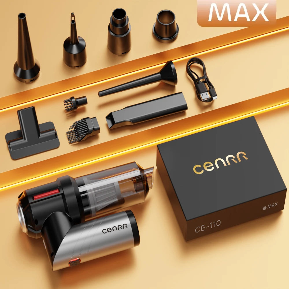 Mini Cordless Car Vacuum Cleaner, Powerful Handheld Blower for Home & Auto Cleaning, Cordless