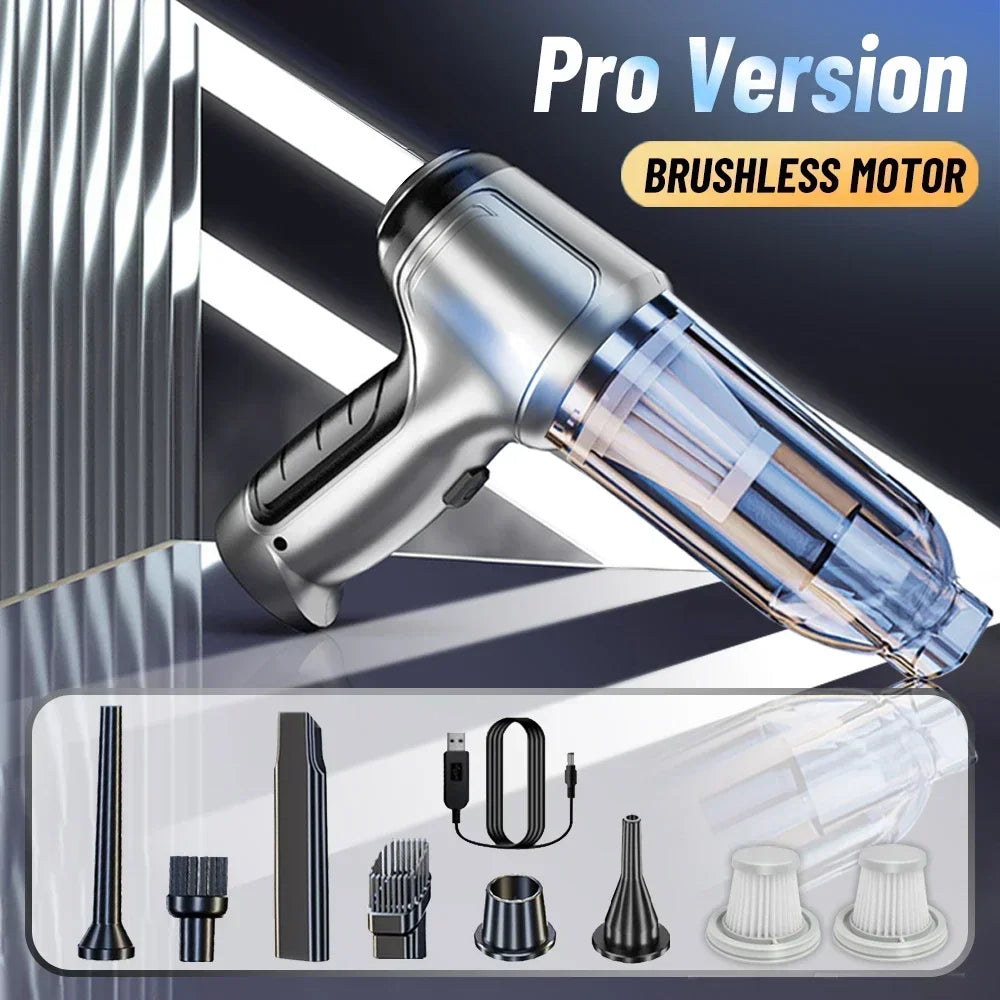 Wireless Car Vacuum Cleaner 95000PA, Powerful Handheld Suction for Home & Auto Use, Strong Suction