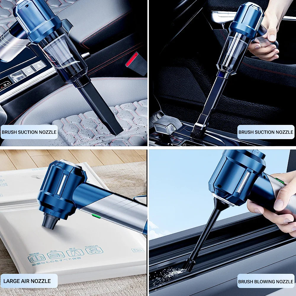 Portable Wireless Car Vacuum Cleaner 100W, Mini Handheld Strong Suction with HEPA Filter