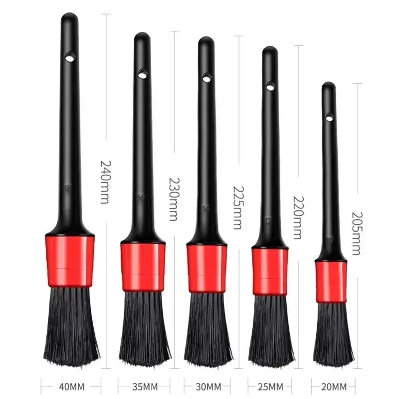 Car Detailing Brush Set, Multi-Purpose Cleaning Brushes for Dashboard, Wheels, Air Vents & Trim