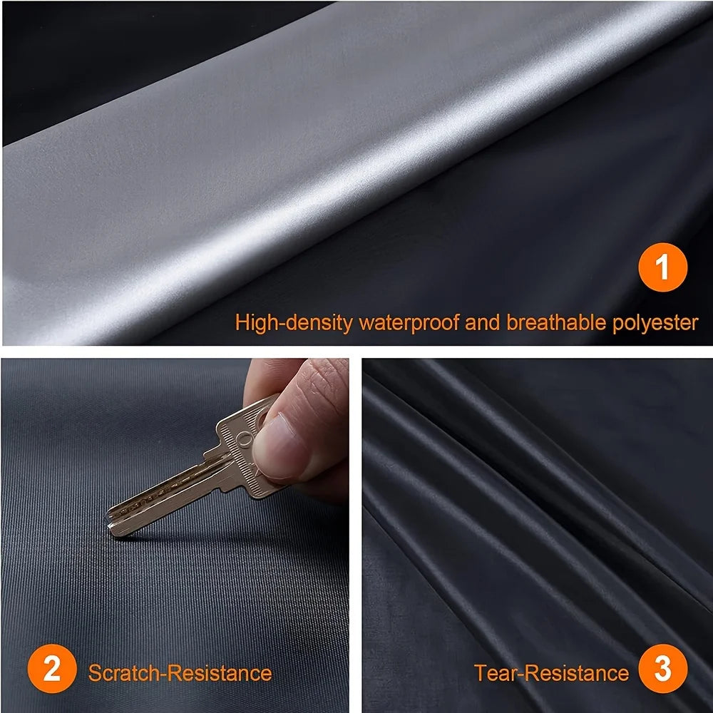 Universal Car Cover 190T Waterproof UV Protection for SUV and Sedan, Outdoor Rain Snow Shield