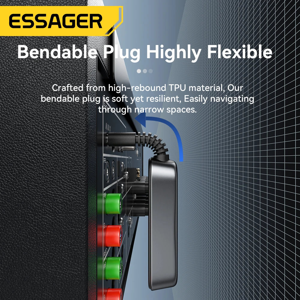 Essager Bluetooth 5.1 Audio Receiver & Transmitter, 3.5mm AUX, Mic, Wireless Adapter for Car, TV, PC