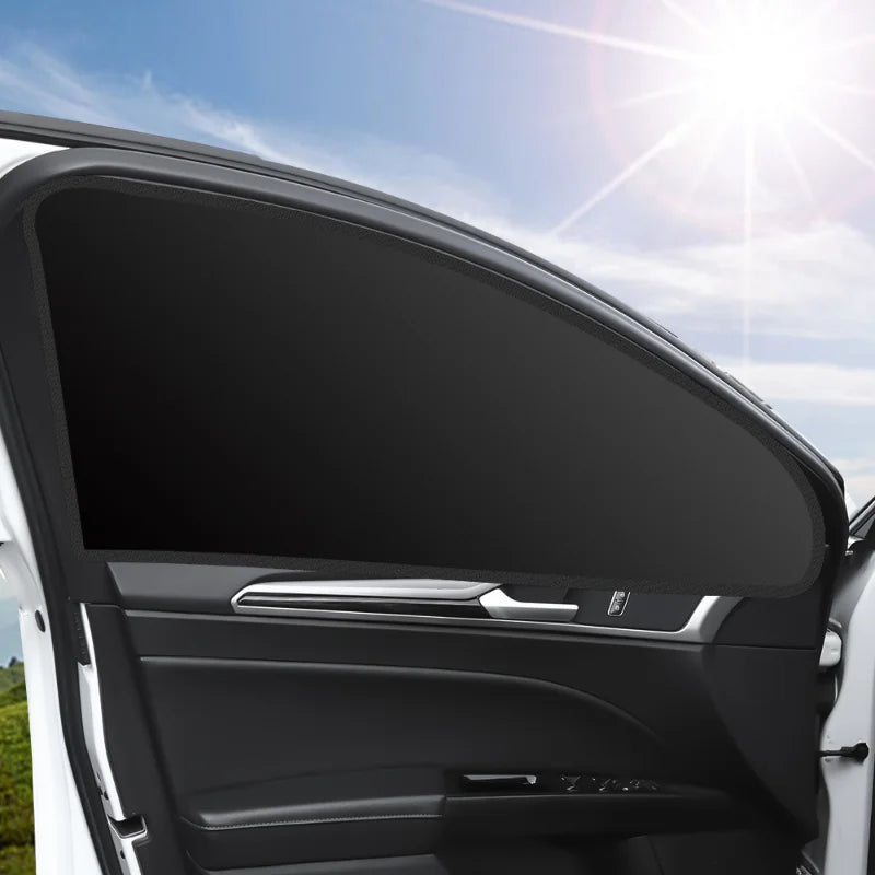 Car Side Window Sunshade, Magnetic Blackout Heat Insulation Curtain, UV Sun Protection 50×80CM